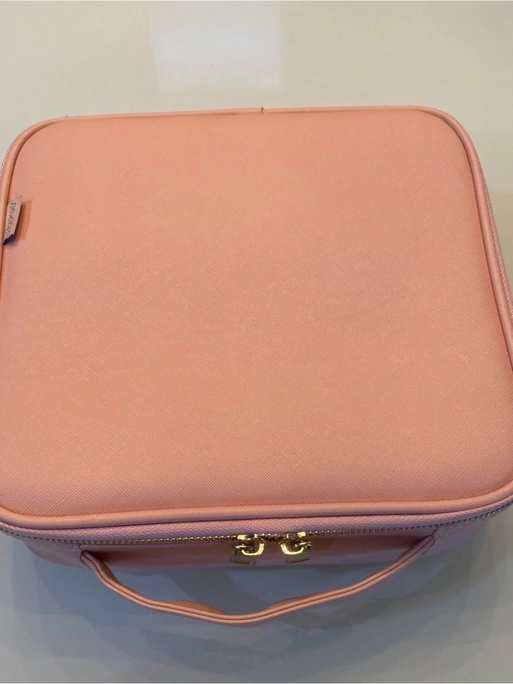 Byser Adjustable Travel Makeup Train Case - Blush Pink